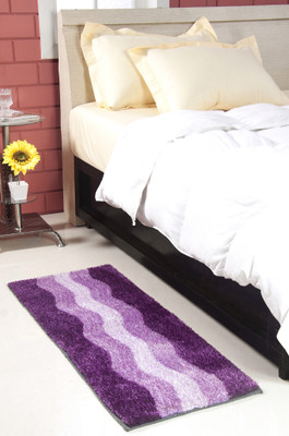 

MY HOUSE Purple Polyester Carpet(45 cm X 127 cm)