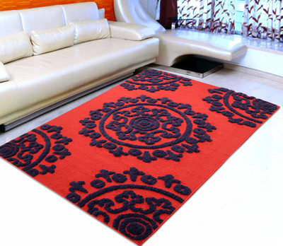 

Saral Home Red Polyester Carpet(120 cm X 180 cm)