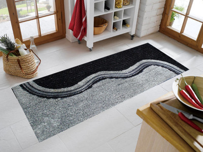 

Presto Black Polyester Carpet(55 cm X 138 cm)