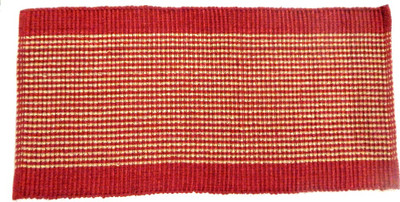 

Peponi Red Cotton Polyester Blend Area Rug(35 cm X 55 cm)