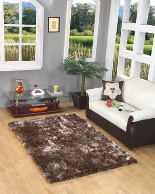 

MY HOUSE Beige Polyester Carpet(120 cm X 180 cm)