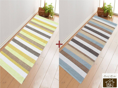 

Saral Home Green Cotton Area Rug(70 cm X 180 cm)