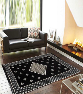 

NEW STYLE VG Black Cotton Carpet(121 cm X 183 cm)