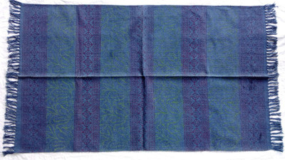 

Poonam Arts Blue Cotton Area Rug(90 cm X 150 cm)
