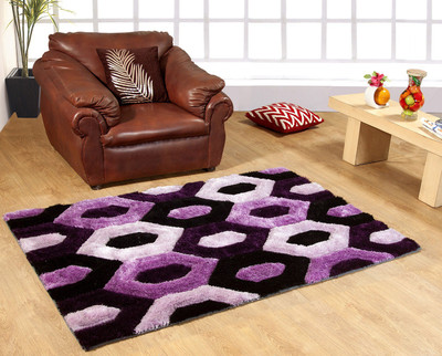 

Excel Bazaar Purple Polyester Carpet(120 cm X 180 cm)