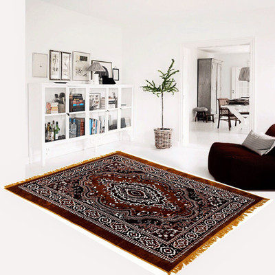 

Superb Furnishings Gold Velvet Carpet(152 cm X 213 cm)