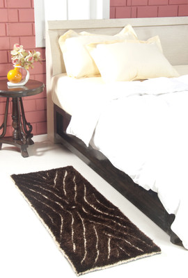 

MY HOUSE Brown Polyester Carpet(45 cm X 127 cm)