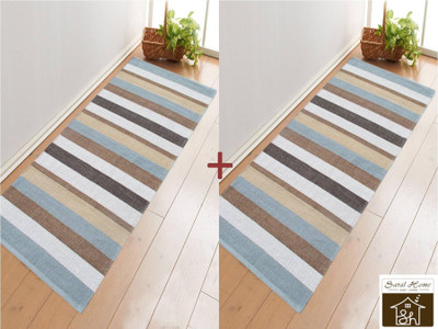 

Saral Home Grey Cotton Area Rug(70 cm X 180 cm)