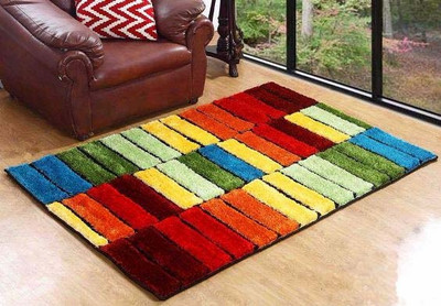 

Hand Tex Multicolor Polyester Carpet(90 cm X 150 cm)