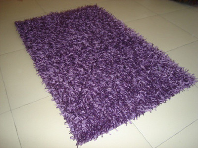 

Little Home Purple Cotton Polyester Blend Carpet(60 cm X 90 cm)