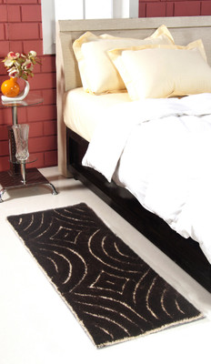 

MY HOUSE Brown Polyester Carpet(45 cm X 127 cm)