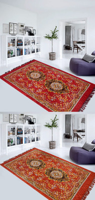 

FURNISHINGLAND Multicolor Polyester Carpet(150 cm X 210 cm)
