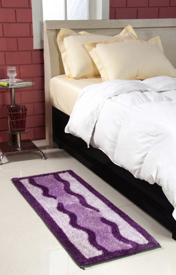 

MY HOUSE Purple Polyester Carpet(45 cm X 127 cm)