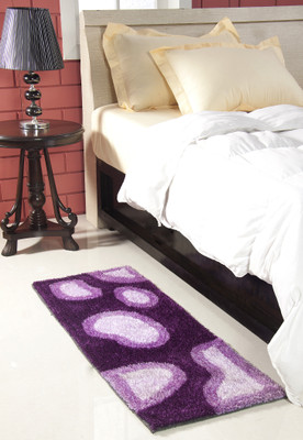 

MY HOUSE Purple Polyester Carpet(45 cm X 127 cm)