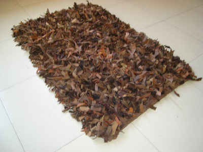 

Little Home Brown Artificial Leather Area Rug(60 cm X 90 cm)