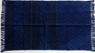 

Poonam Arts Blue Cotton Area Rug(90 cm X 150 cm)
