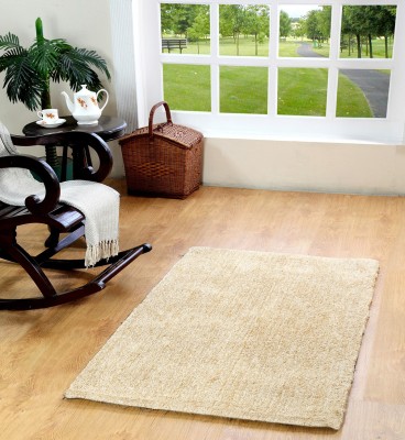 Homefurry Beige Polyester Area Rug(3 ft,  X 5 ft, Rectangle)