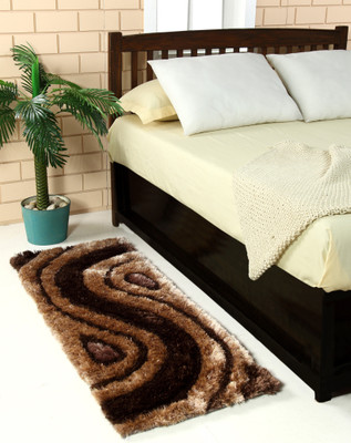 

MY HOUSE Brown Polyester Runner(56 cm X 145 cm)