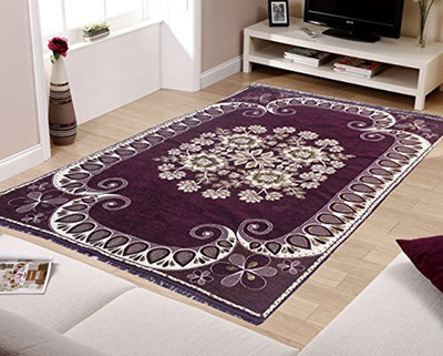

iTrend India Multicolor Velvet Carpet(137 cm X 213 cm)