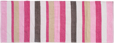 

Saral Home Pink Cotton Area Rug(70 cm X 180 cm)
