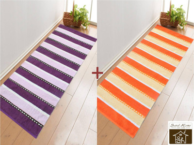 

Saral Home Orange Cotton Area Rug(70 cm X 180 cm)