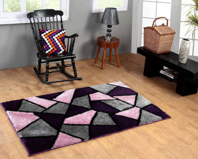 

Excel Bazaar Purple Polyester Carpet(120 cm X 180 cm)