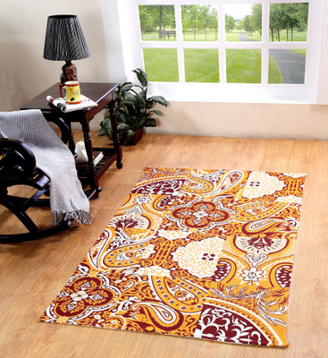 

MY HOUSE Red Cotton Area Rug(120 cm X 180 cm)