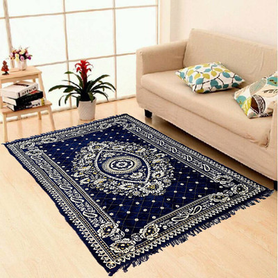 

Superb Furnishings Multicolor, Blue Chenille Carpet(152 cm X 213 cm), Blue;multicolor