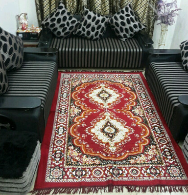 

Globe Rudra Red Cotton Carpet(121 cm X 183 cm)