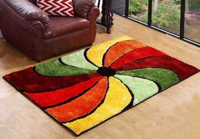 

Hand Tex Multicolor Polyester Carpet(120 cm X 180 cm)