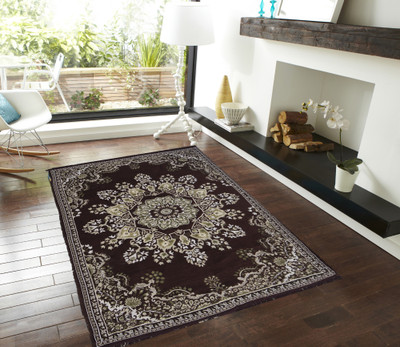 

Presto Brown Cotton Carpet(121 cm X 183 cm)