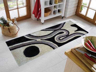 

Presto Black Polyester Carpet(55 cm X 138 cm)