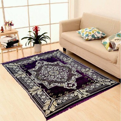 

Superb Furnishings Multicolor, Purple Chenille Carpet(152 cm X 213 cm)