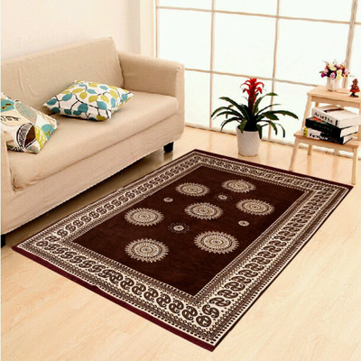 

VANDANA ENTERPRISES Brown Cotton Carpet(121 cm X 183 cm)