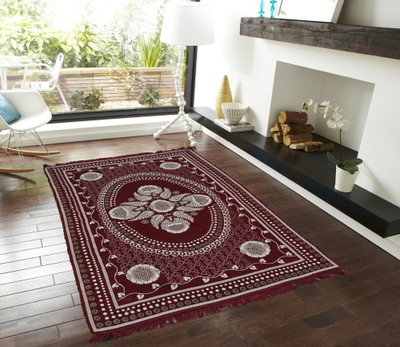 

Presto Red Cotton Carpet(121 cm X 183 cm)