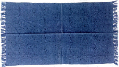 

Poonam Arts Blue Cotton Area Rug(90 cm X 150 cm)