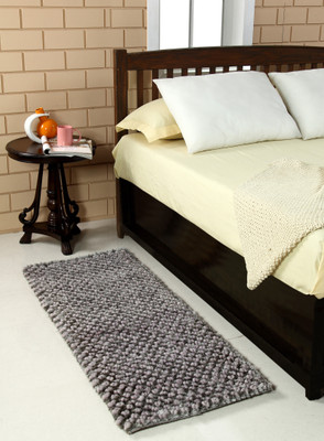 MY HOUSE Grey Polyester Runner(56 cm X 145 cm)