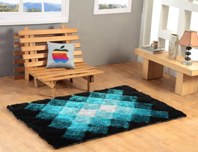

Excel Bazaar Blue Polyester Area Rug(120 cm X 180 cm)