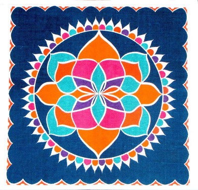 

Homeblendz Multicolor Cotton Carpet(90 cm X 90 cm)