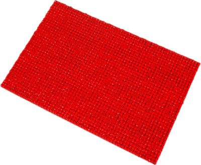 Ritika Carpets Red Cotton Polyester Blend Carpet(40 cm X 60 cm)