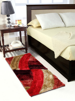 

MY HOUSE Red Polyester Carpet(56 cm X 145 cm)