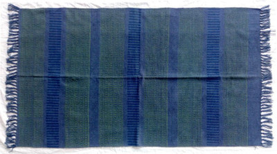 

Poonam Arts Green Cotton Area Rug(90 cm X 150 cm)