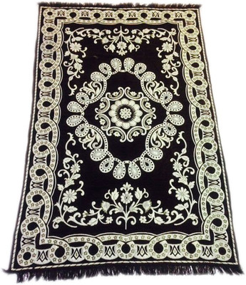 

MACHROLI PRINTS Black Velvet Carpet(150 cm X 210 cm)