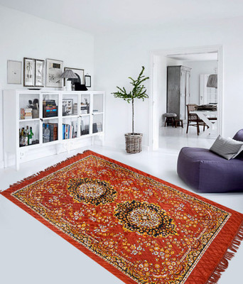 

Presto Orange Polyester Carpet(150 cm X 210 cm)