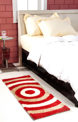 

MY HOUSE Red Polyester Carpet(45 cm X 127 cm)