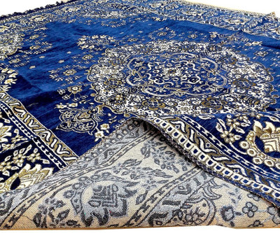 

Superb Furnishings Multicolor, Blue Chenille Carpet(152 cm X 213 cm), Blue;multicolor