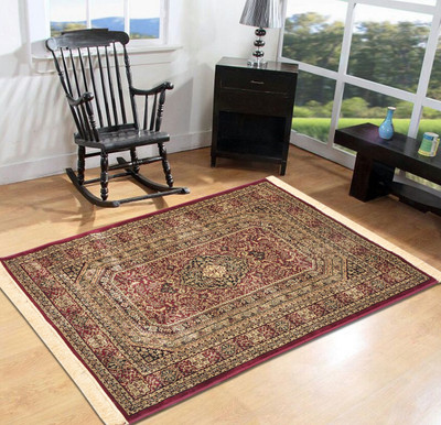 

Presto Maroon Silk Carpet(60 cm X 180 cm)