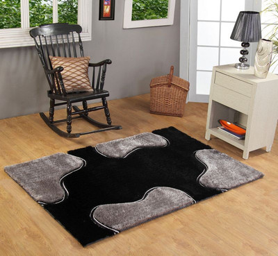 

Presto Black Polyester Carpet(150 cm X 210 cm)