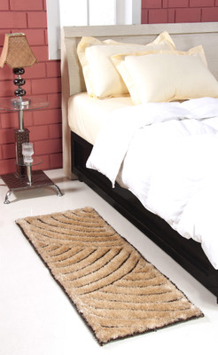 

MY HOUSE Beige Polyester Carpet(45 cm X 127 cm)