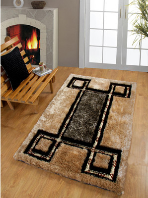 

MY HOUSE Beige Polyester Carpet(120 cm X 180 cm)